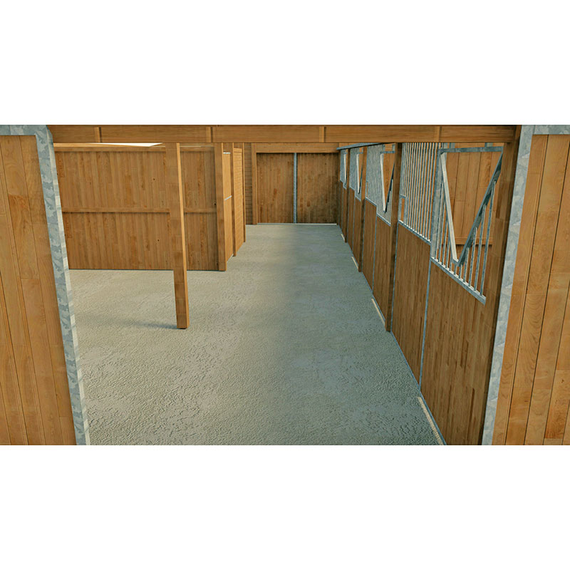 Barns - Ensemble de boxes 3,5 m x 3 m - Bois panneaux