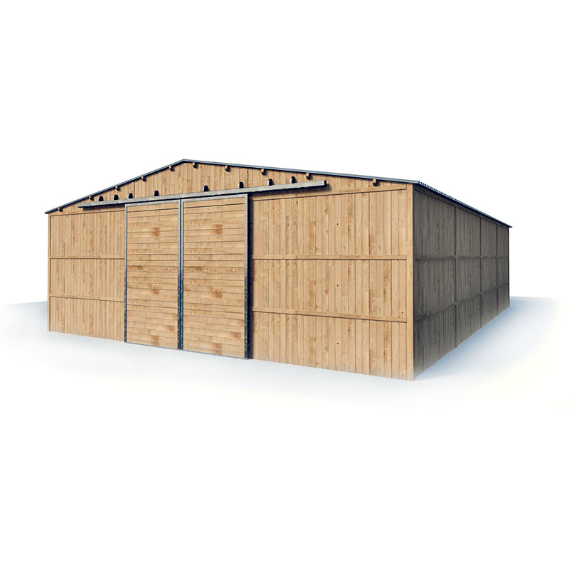 Barns - Ensemble de boxes 3,5 m x 3 m - Bois panneaux