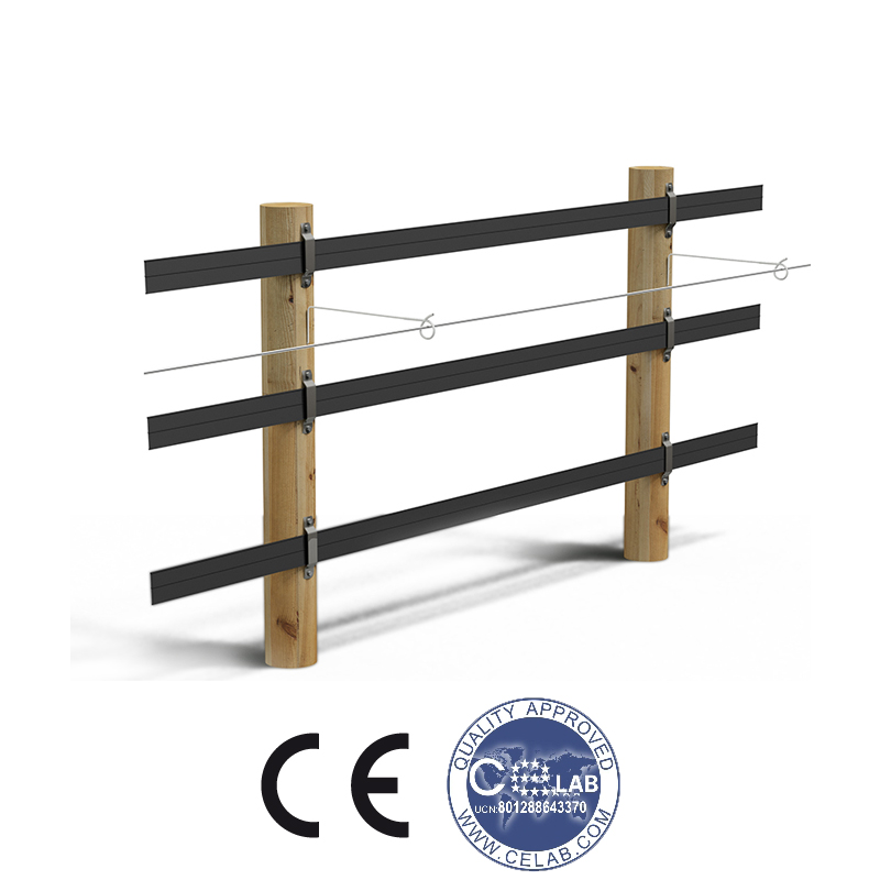 Clôture 3 bandes HSW3 + 1 électrique déportée HSW1