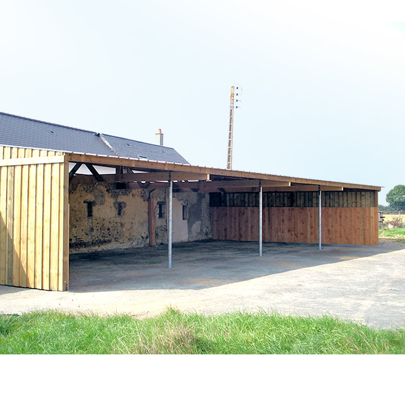 Hangar de stockage pour matériel et fourrage