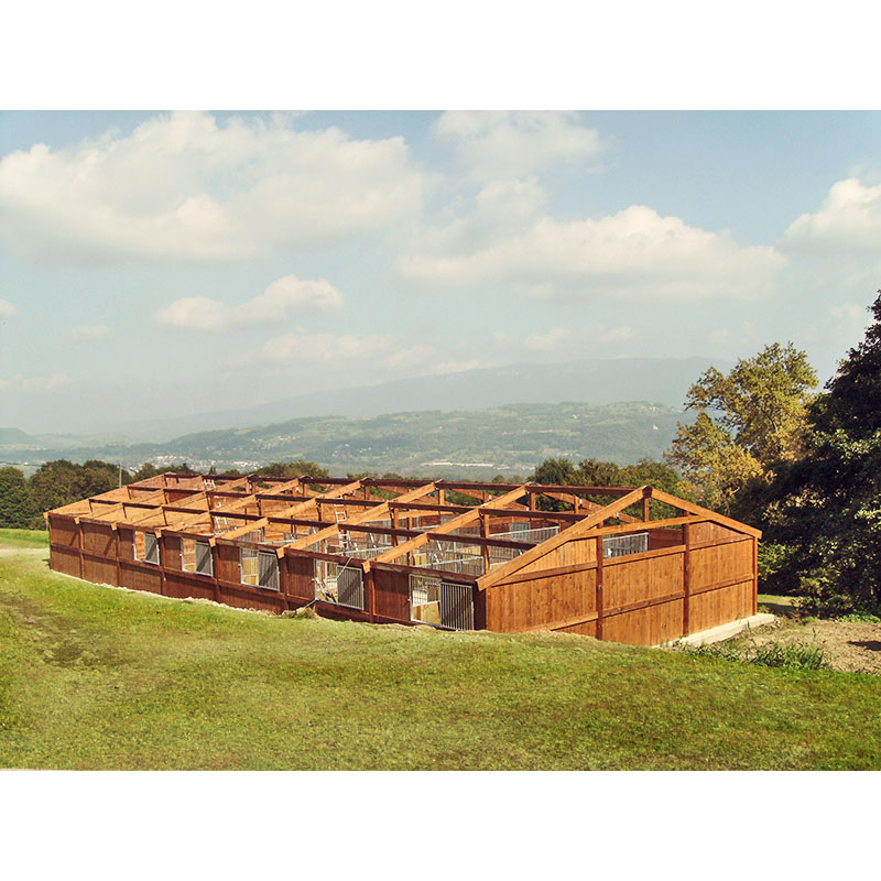 Barns - Ensemble de boxes 3,5 m x 3 m - Bois panneaux