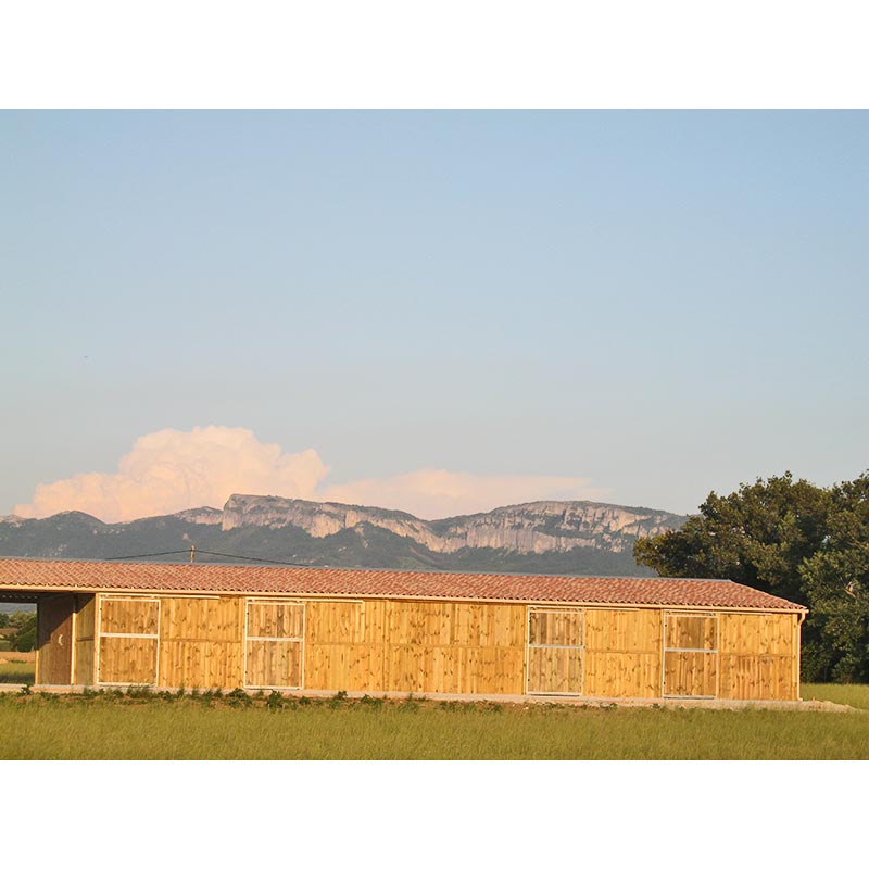 Barns - Ensemble de boxes 3 m x 3 m - Bois panneaux