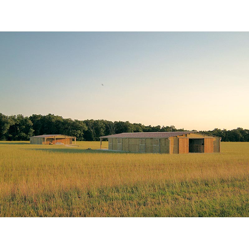 Barns - Ensemble de boxes 3 m x 3 m - Bois panneaux