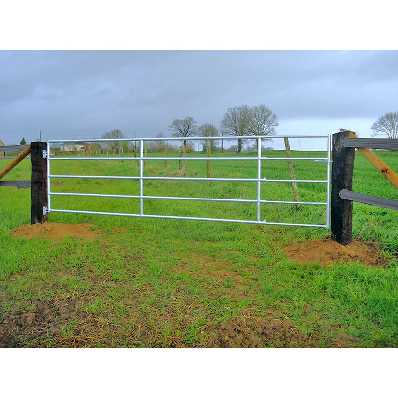 Barrière - 5 lisses extensibles - Acier galvanisé