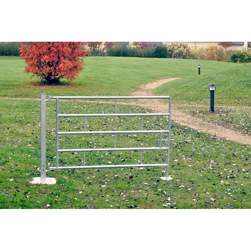 Barrière - 5 lisses extensibles - Acier galvanisé