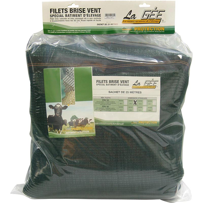 Filet brise-vent - FBV 65 -  Rouleau de 100 m