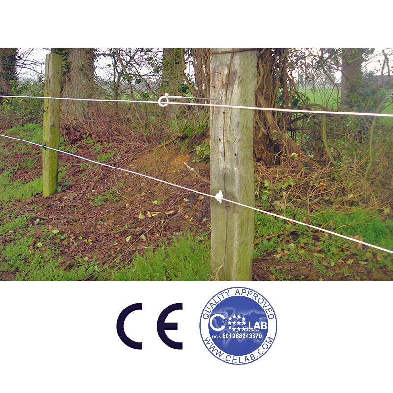 Isolateur à oeillet à clouer à bras déporté - Pour clôture HSW1
