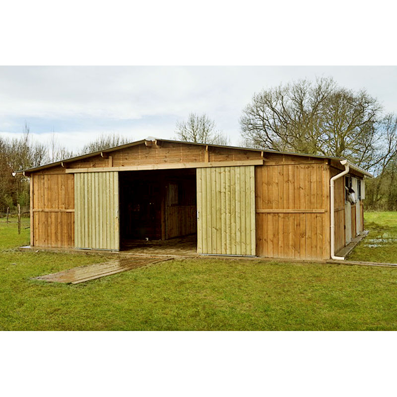 Barns - Ensemble de boxes 3,5 m x 3 m - Bois panneaux