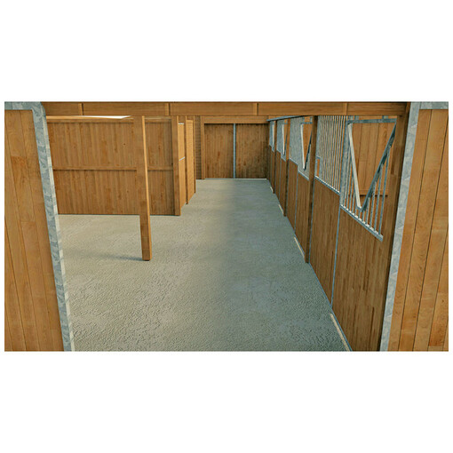 Barns - Ensemble de boxes 3,5 m x 3 m - Bois panneaux