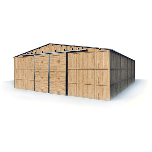 Barns - Ensemble de boxes 3,5 m x 3 m - Bois panneaux