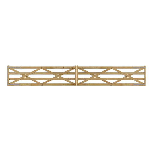 Barrière anglaise - Double ouverture symétrique