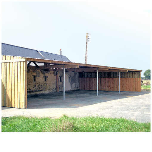 Hangar de stockage pour matériel et fourrage