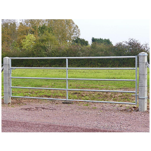 Barrière - 5 lisses fixes - Acier galvanisé
