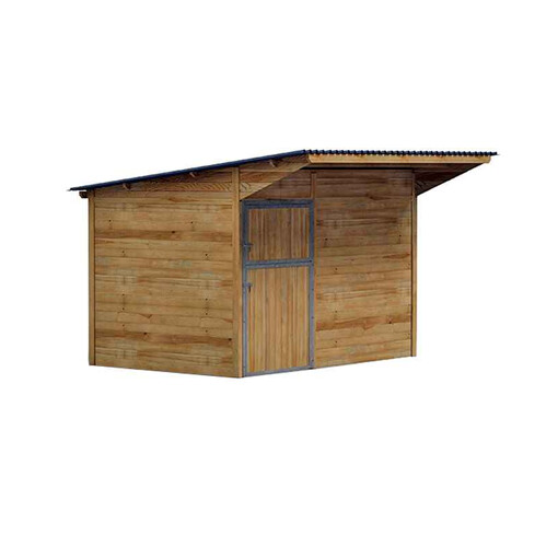 Box à clins, vu de profil et centré sur un fond blanc.