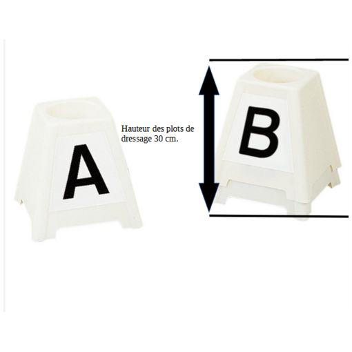 Plots de dressage - Lettres adhésives